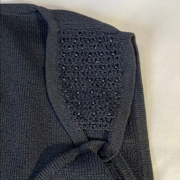 Max Studio SzS Black V Neck Tank top - Picture 3 of 5